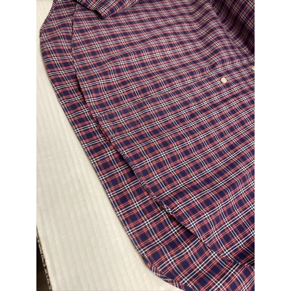 Polo Ralph Lauren Men's Blake Button Up Long Sleeve Red & Blue Plaid Sz XL